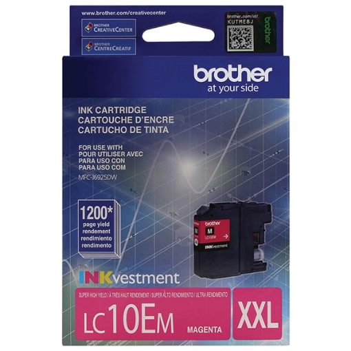 Picture of Brother LC-10EM Super High Yield Magenta Inkjet Cartridge (1200 Yield)