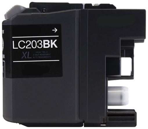 Picture of Compatible LC-203Bk High Yield Black Inkjet Cartridge (550 Yield)