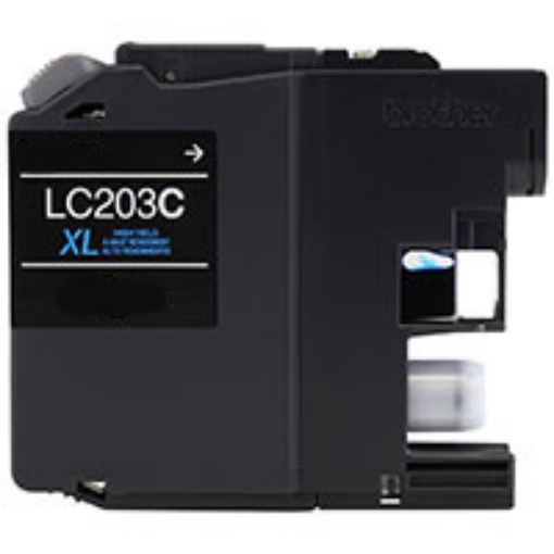 Picture of Compatible LC-203C High Yield Cyan Inkjet Cartridge (550 Yield)