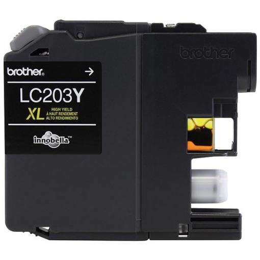 Picture of Brother LC-203Y High Yield Yellow Inkjet Cartridge (550 Yield)