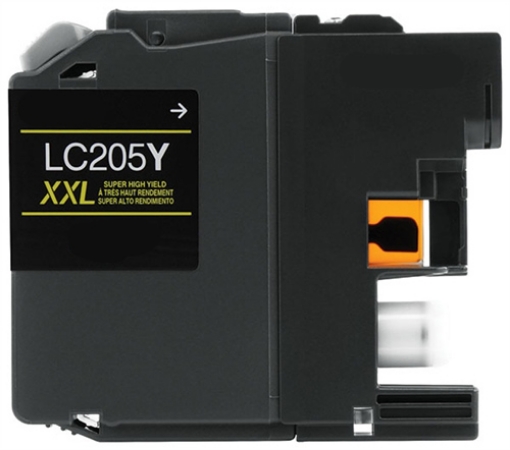 Picture of Compatible LC-205Y (LC-205YXXL) Super High Yield Yellow Inkjet Cartridge (1200 Yield)