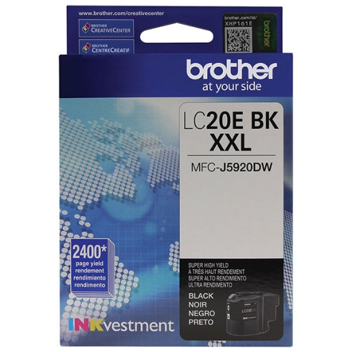 Picture of Brother LC-20EBk High Yield Black Inkjet Cartridge (2400 Yield)