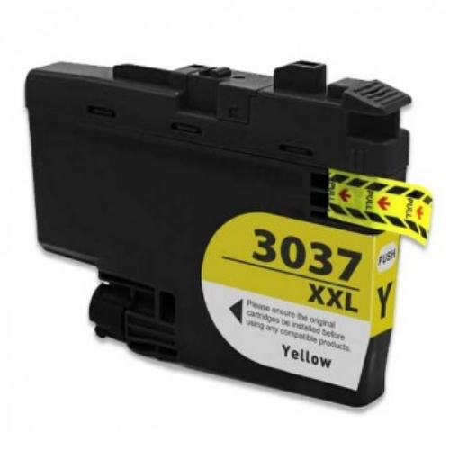 Picture of Compatible LC-3037Y Super High Yield Yellow Inkjet Cartridge (1500 Yield)