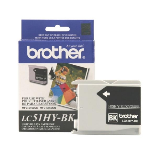 Picture of Brother LC-51BK Black Inkjet Cartridge (500 Yield)