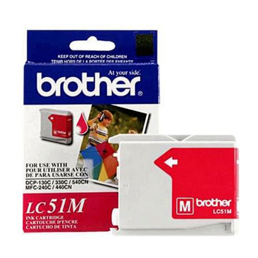 Picture of Brother LC-51M Magenta Inkjet Cartridge (400 Yield)
