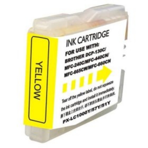 Picture of Compatible LC-51Y Yellow Inkjet Cartridge (400 Yield)