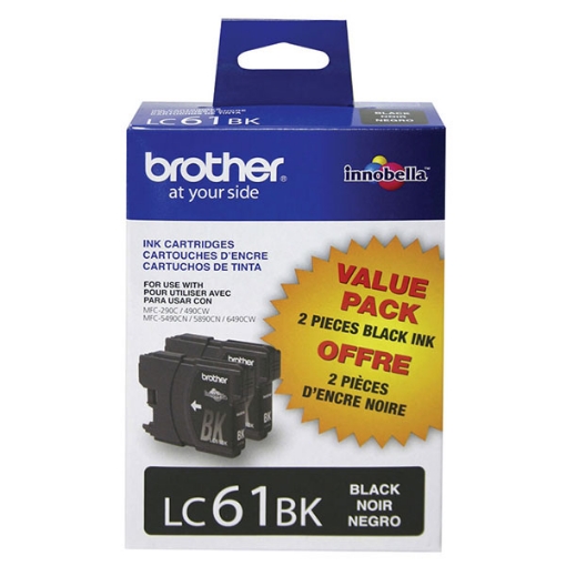 Picture of Brother LC-612PKS Black Ink Cartridge (900 Yield)