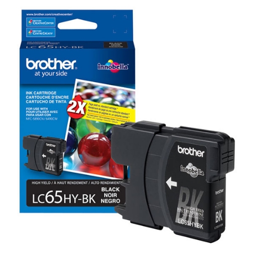 Picture of Brother LC-65HYBK Black Inkjet Cartridge (900 Yield)