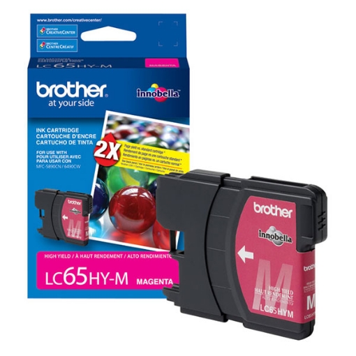 Picture of Brother LC-65HYM Magenta Inkjet Cartridge (750 Yield)