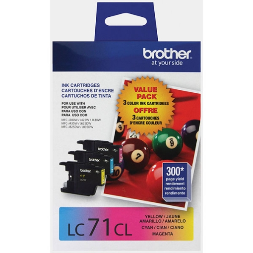Picture of Brother LC-713PKS Color Ink Ink Cartridge (Combo Pack) (300 x 3)