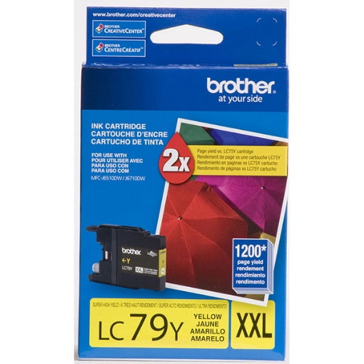 Picture of Brother LC-79Y Extra High Yield Yellow Inkjet Cartridge (1200 Yield)