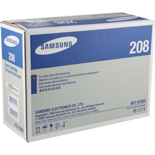 Picture of Samsung MLT-D208S Black Laser Toner Cartridge (4000 Yield)