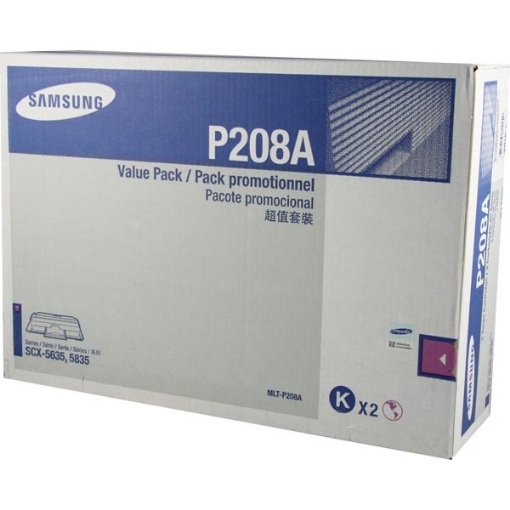 Picture of Samsung MLT-P208A Black Toner Cartridge (2 pk) (2 x 10000)