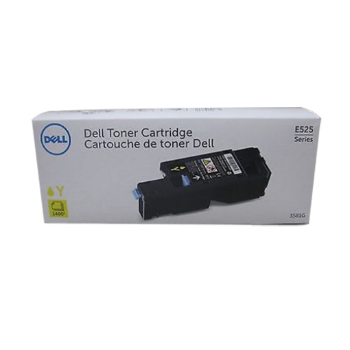 Picture of Dell MWR7R (593-BBJW) Yellow Toner Cartridge (1400 Yield)