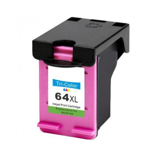 Picture of Compatible N9J91AN (HP 64XL) High Yield Tri-Color Ink Cartridge (415 Yield)
