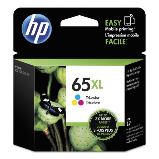 Picture of HP N9K03AN (HP 65XL) High Yield Tri-Color Inkjet Cartridge (300 Yield)