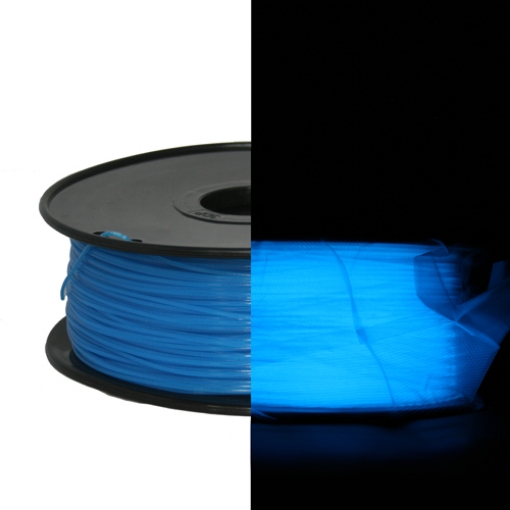Picture of Compatible PF-PLA-GBU Glow in dark, Glow Blue PLA 3D Filament (1.75mm)
