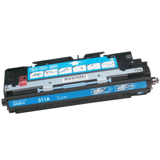 Picture of Compatible Q2681A (HP 311A) Cyan Toner Cartridge (6000 Yield)