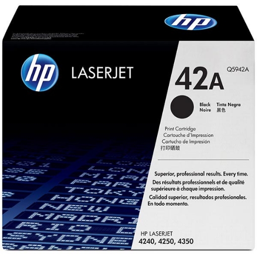 Picture of HP Q5942A (HP 42A) Black Toner Cartridge (12000 Yield)