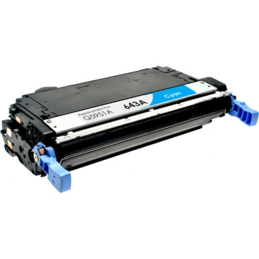 Picture of Compatible Q5951A (HP 643A) Cyan Toner Cartridge (10000 Yield)