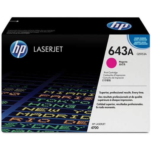Picture of HP Q5953A (HP 643A) Magenta Toner Cartridge (10000 Yield)