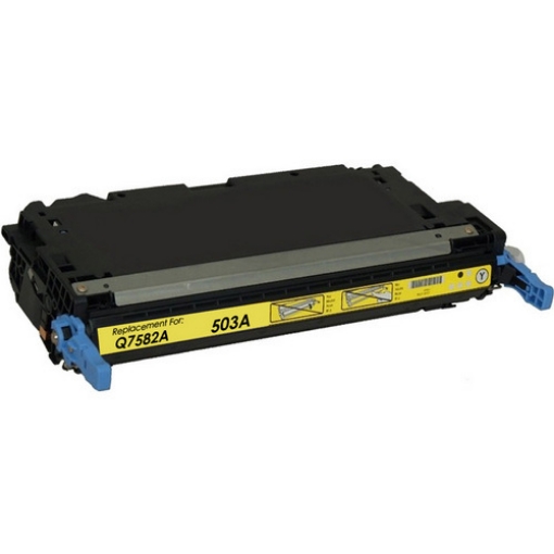 Picture of Compatible Q7582A (HP 503A) Yellow Toner Cartridge (6000 Yield)