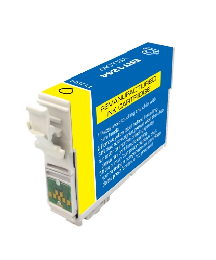Picture of Compatible T124420 (Epson 124) Yellow Inkjet Cartridge