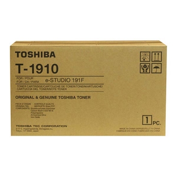 Show details for Toshiba T-1910 Black Toner Cartridge (10000 Yield) Picture of Toshiba T-1910 Black Toner Cartridge (10000 Yield)