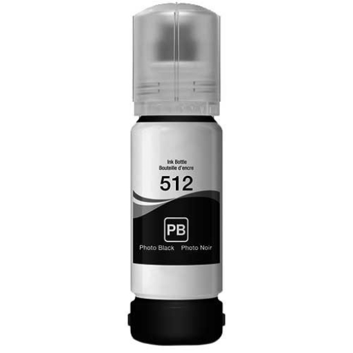 Picture of Compatible T512120-S (Epson T512) Photo Black Ink Bottle (5000 Yield)