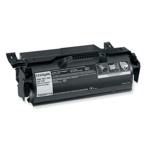 Picture of Lexmark Compliant T650H11A High Yield Black Toner Cartridge (25000 Yield)