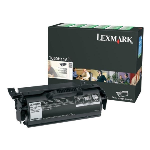 Picture of Lexmark T650H11A High Yield Black Toner Cartridge (25000 Yield)