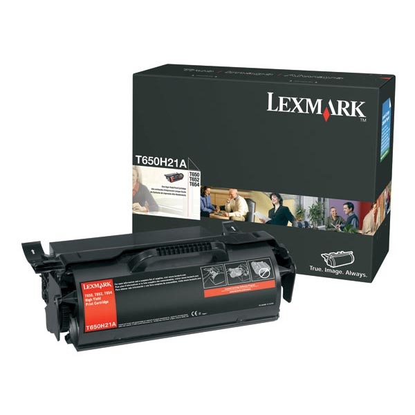 Picture of Lexmark T650H21A High Yield Black Toner Cartridge (25000 Yield)