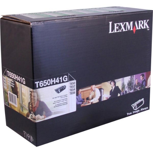 Picture of Lexmark T650H41 High Yield Black Print Cartridge (25000 Yield)