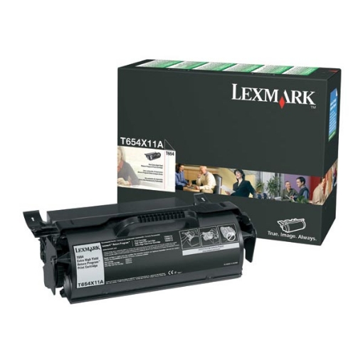Picture of Lexmark T654X11A Extra High Yield Black Toner Cartridge (36000 Yield)