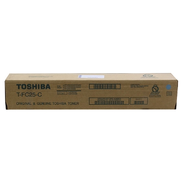 Show details for Toshiba TFC25C Cyan Toner Cartridge (26800 Yield) Picture of Toshiba TFC25C Cyan Toner Cartridge (26800 Yield)