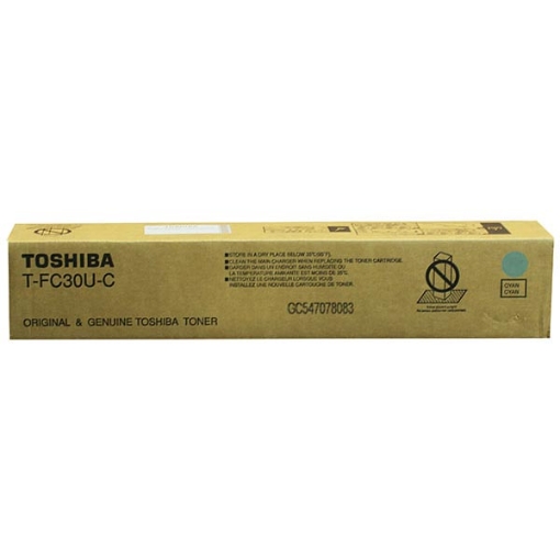 Picture of Toshiba TFC30UC Cyan Toner Cartridge (33600 Yield)