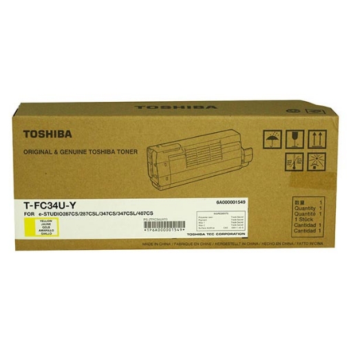 Picture of Toshiba TFC34UY Yellow Toner Cartridge (11500 Yield)