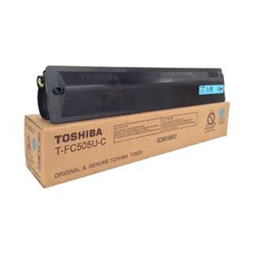 Picture of Toshiba TFC505UC Cyan Toner Cartridge (33600 Yield)