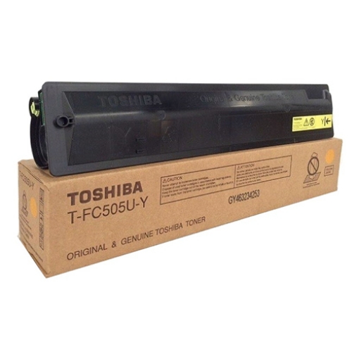 Picture of Toshiba TFC505UY Yellow Toner Cartridge (33600 Yield)