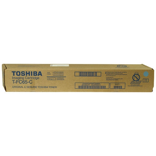 Picture of Toshiba TFC65C Cyan Toner Cartridge (29500 Yield)