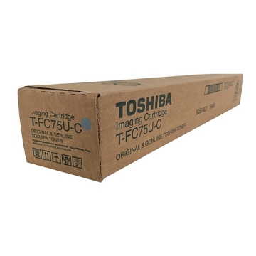 Show details for Toshiba TFC75UC Cyan Toner Cartridge (29500 Yield) Picture of Toshiba TFC75UC Cyan Toner Cartridge (29500 Yield)