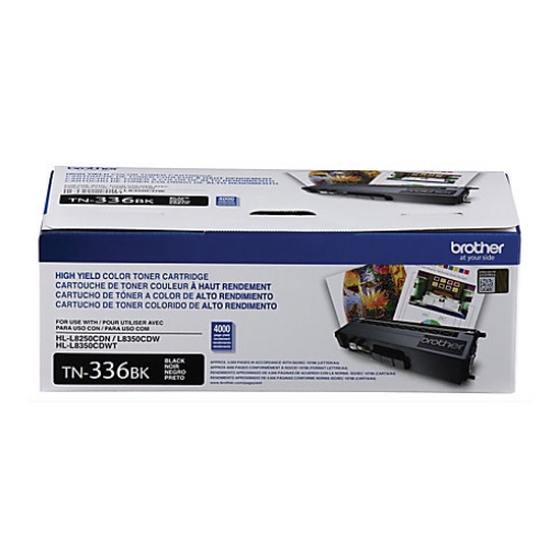 Picture of Brother TN-336bk High Yield Black Toner Cartridge (4000 Yield)