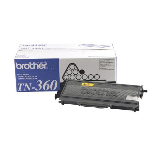 Picture of Brother TN-360 High Yield Black Toner Cartridge (2600 Yield)