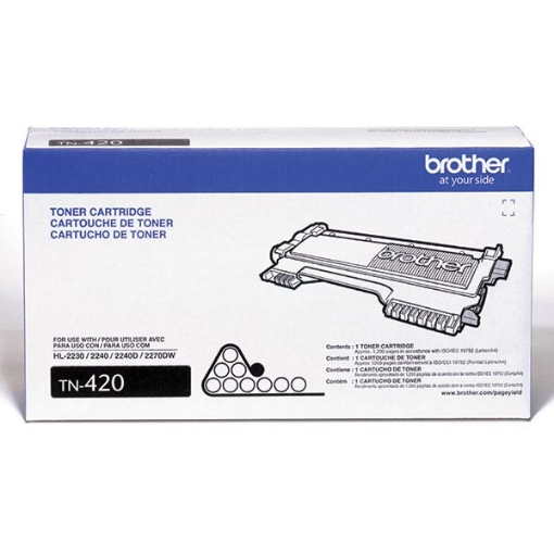 Picture of Brother TN-420 Black Toner Cartridge (1200 Yield)