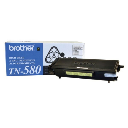 Picture of Brother TN-580 High Yield Black Toner Cartridge (7000 Yield)
