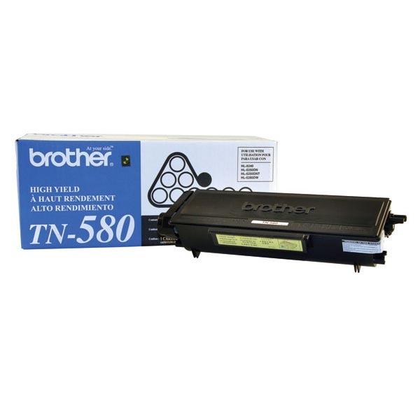 Picture of Brother TN-580 High Yield Black Toner Cartridge (7000 Yield)