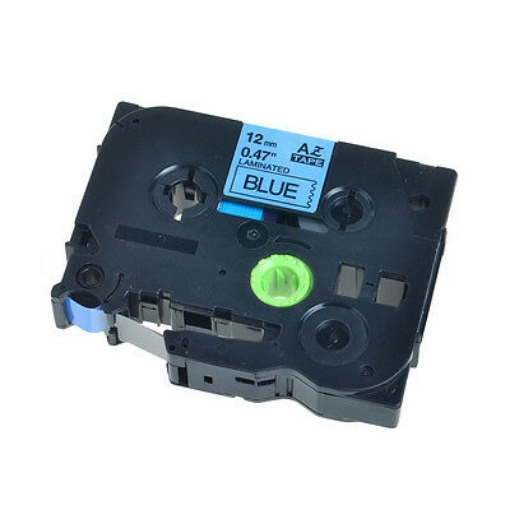 Picture of Compatible TZe-531 (TZ531) Black on Blue Label Tape (1/2"x26' yield)