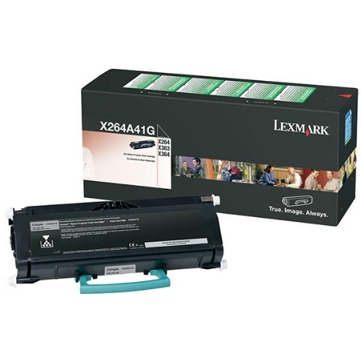 Picture of Lexmark X264A41G Black Toner (3500 Yield)