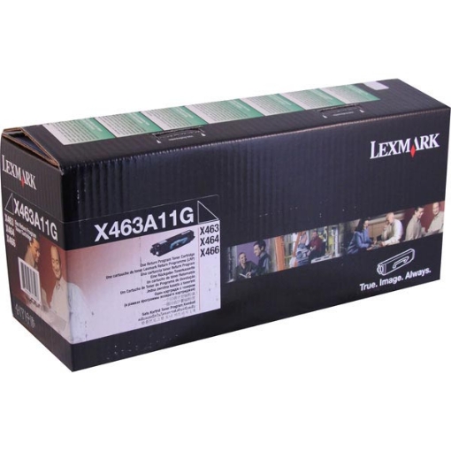 Picture of Lexmark X463A11G Black Toner Cartridge (3500 Yield)