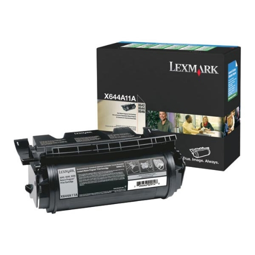 Picture of Lexmark X644A11A Black Print Cartridge (10000 Yield)
